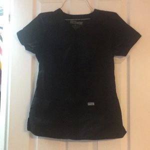 Greys Anatomy black scrub top